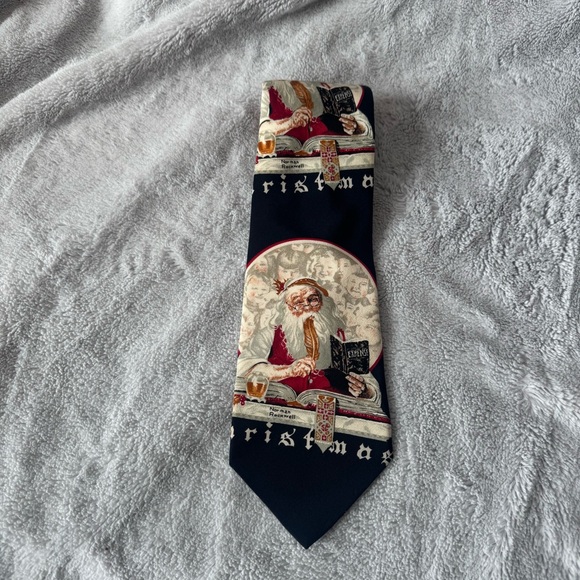 Norman Rockwell Other - Norman Rockwell‎ Santa Christmas Saturday Evening Post Necktie